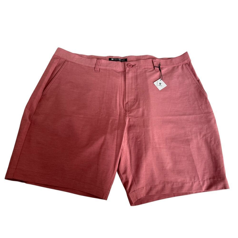 Travis Mathew Men's Heather Roan Rouge 8" Tech Chino Short Size 42 - Picture 4 of 10